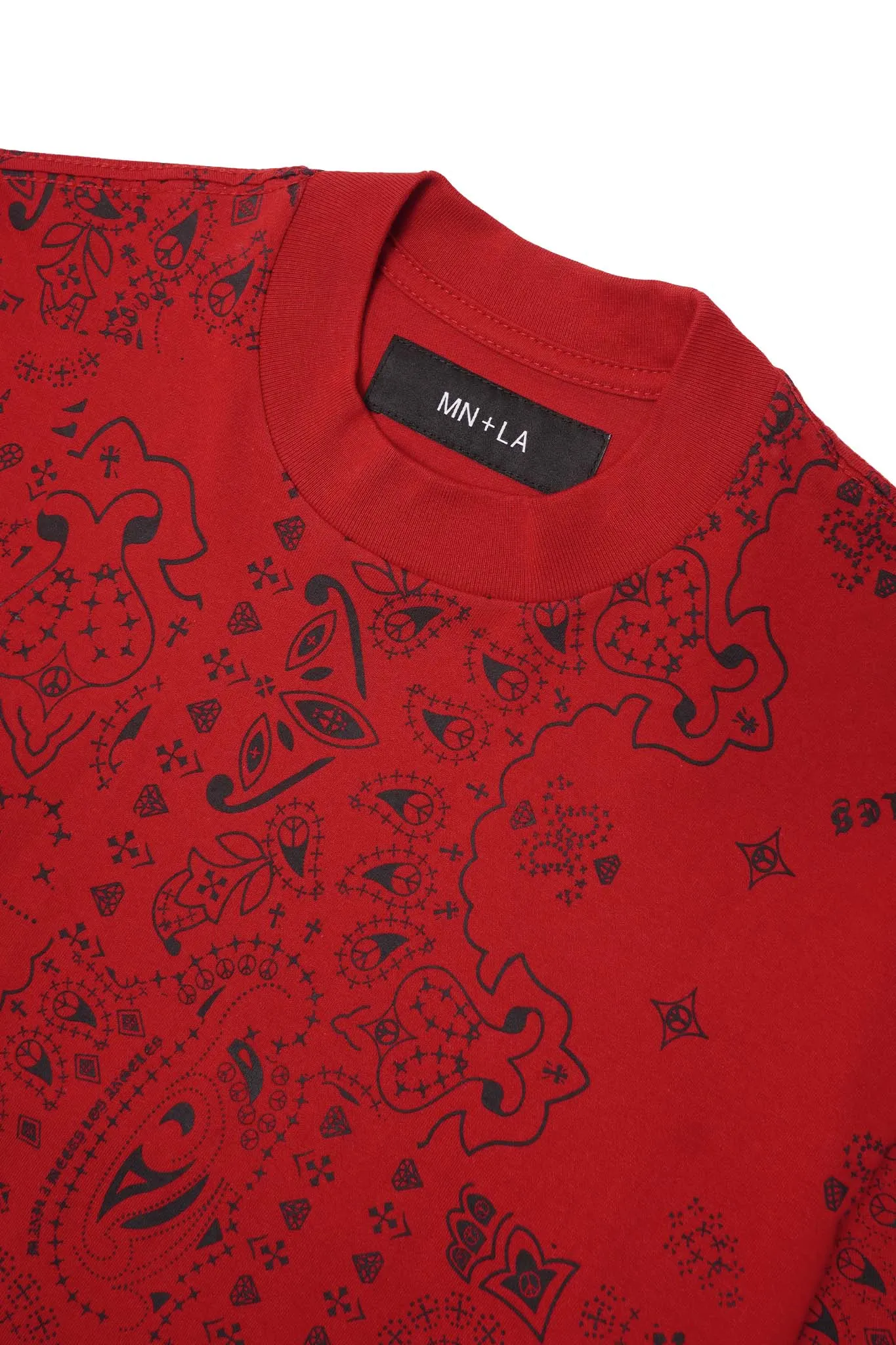 CHOP CHOP TEE IN BLOOD PAISLEY