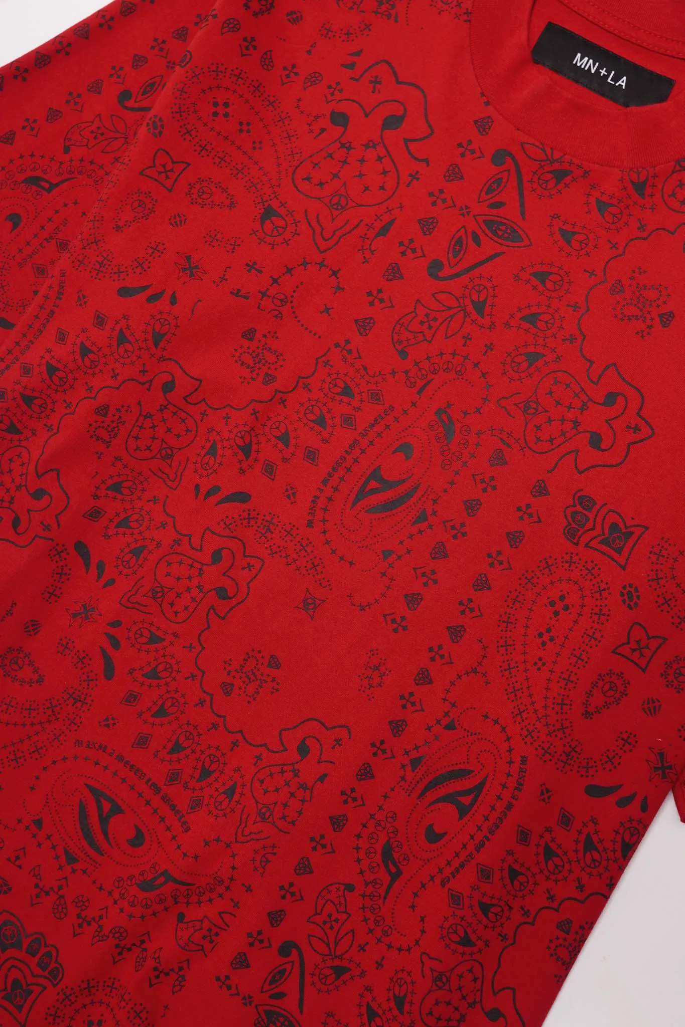 CHOP CHOP TEE IN BLOOD PAISLEY