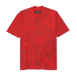 CHOP CHOP TEE IN BLOOD PAISLEY
