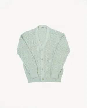 Classic Cardigan Domino - Seafoam