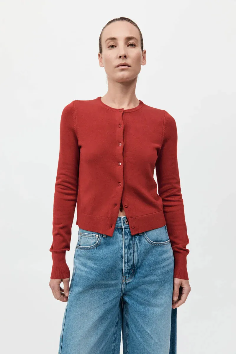Classic Cardigan - Rosso