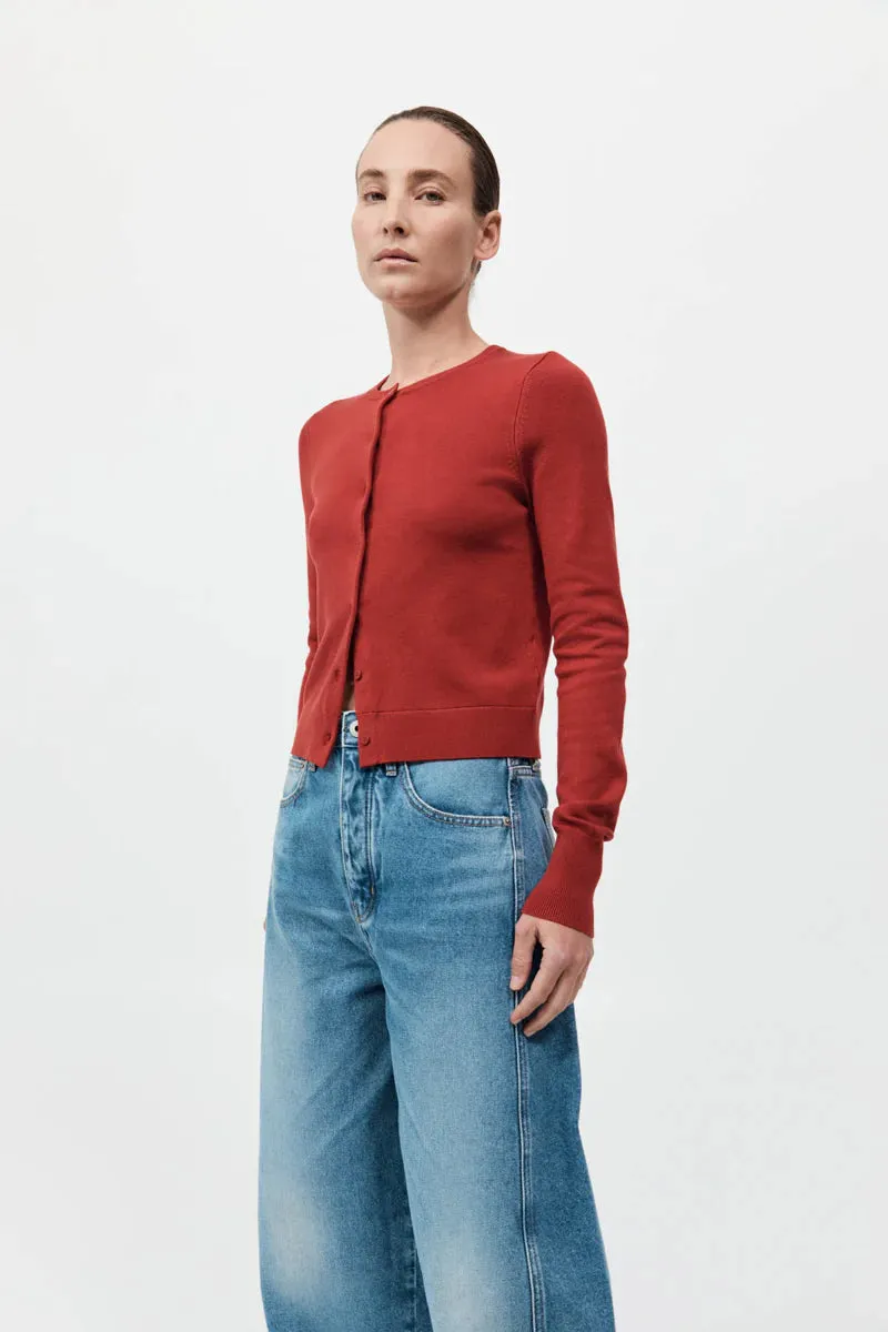 Classic Cardigan - Rosso