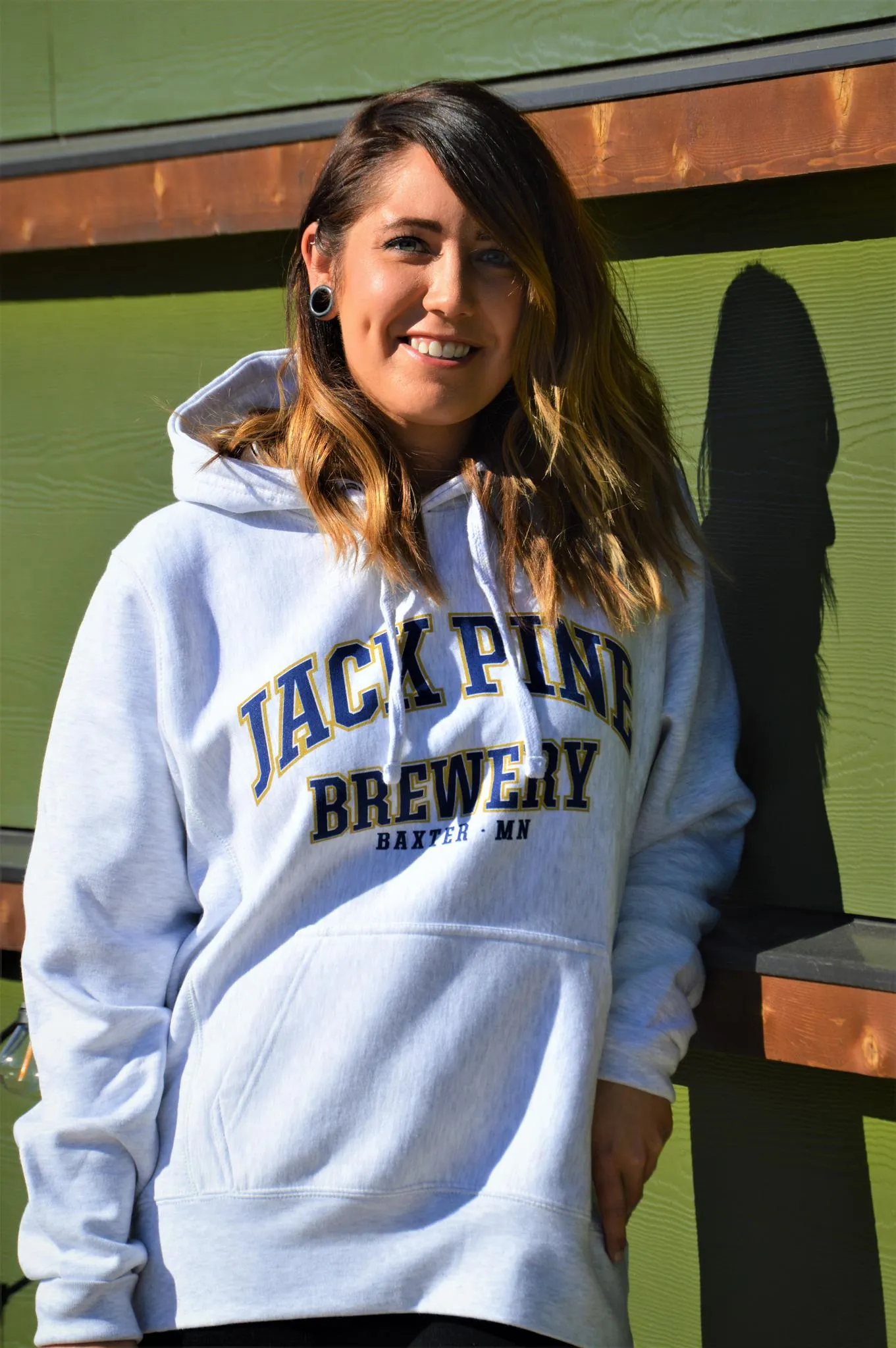 Collegiate Hoodie, Grey