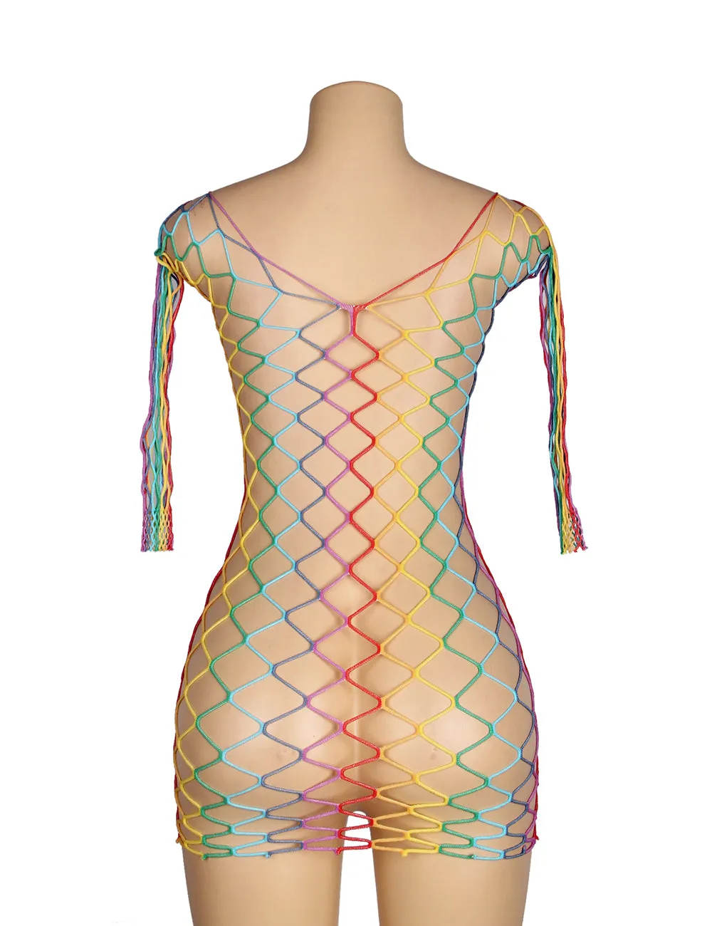 Colorful Long Sleeve Fishnet Bodystocking Egypt