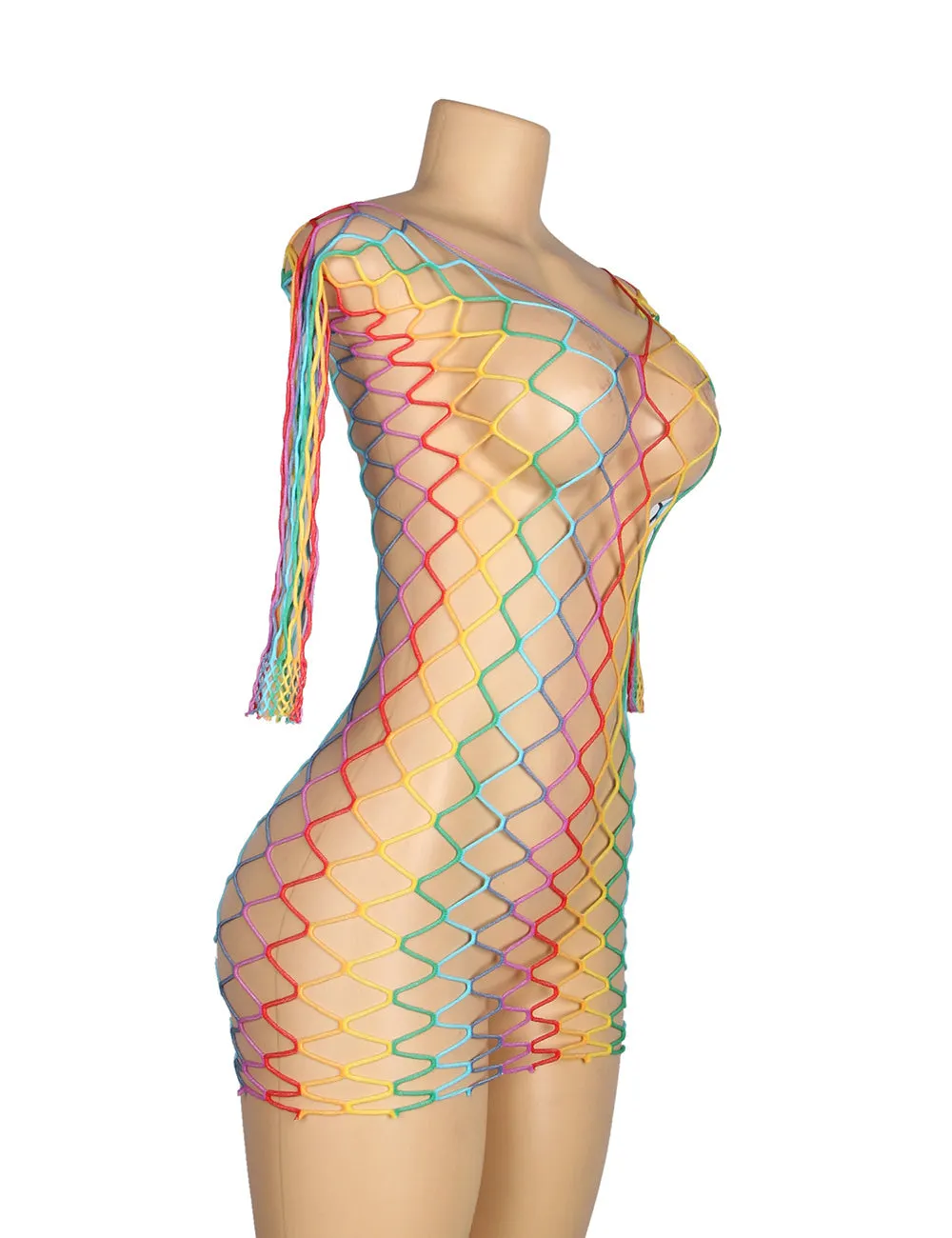 Colorful Long Sleeve Fishnet Bodystocking Egypt