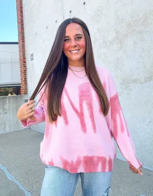COME & GO SPRAY PAINT SWEATER