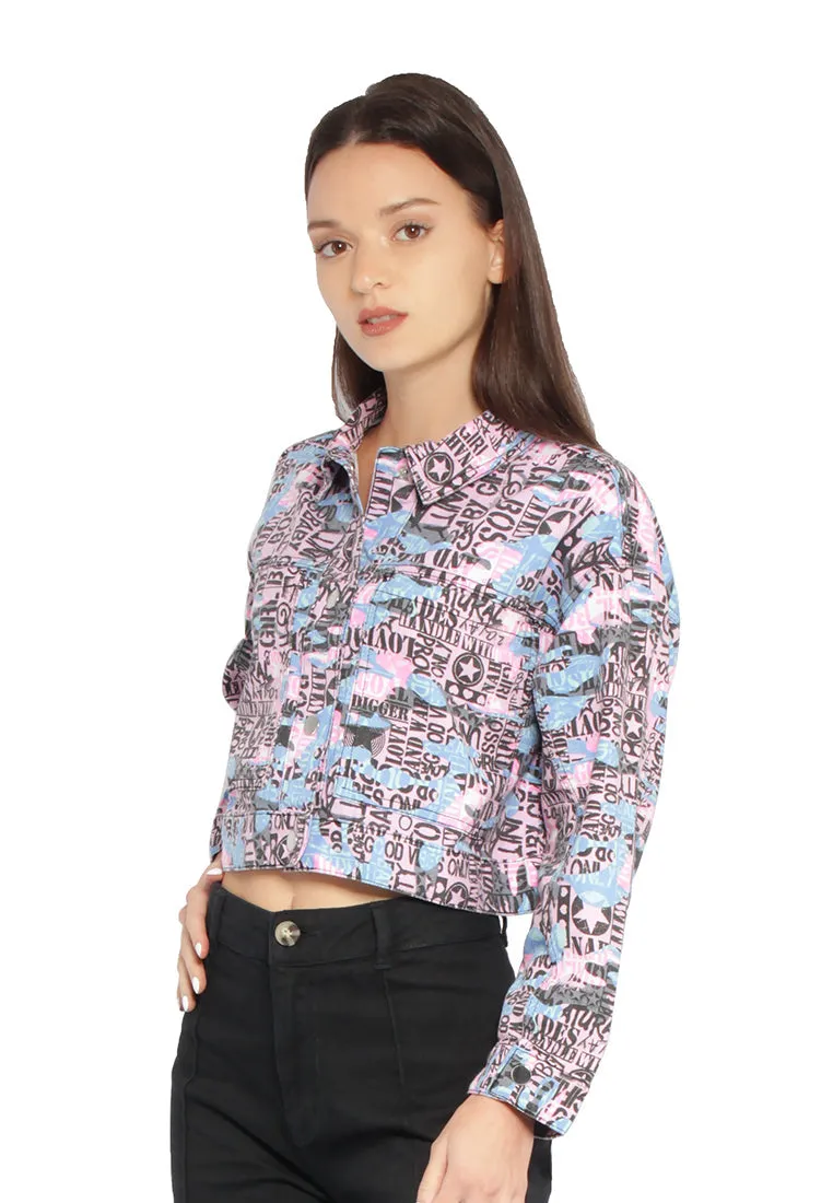 Cool Print Denim Jacket