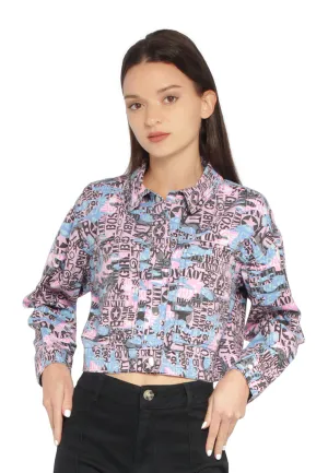 Cool Print Denim Jacket