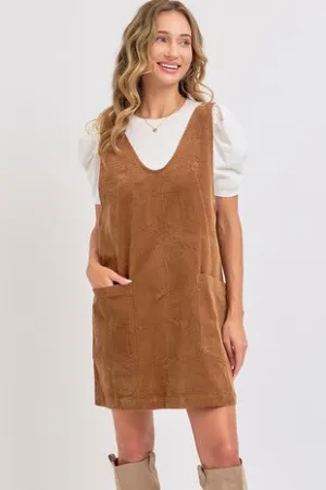 Corduroy Pull on Dress