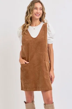 Corduroy Pull on Dress
