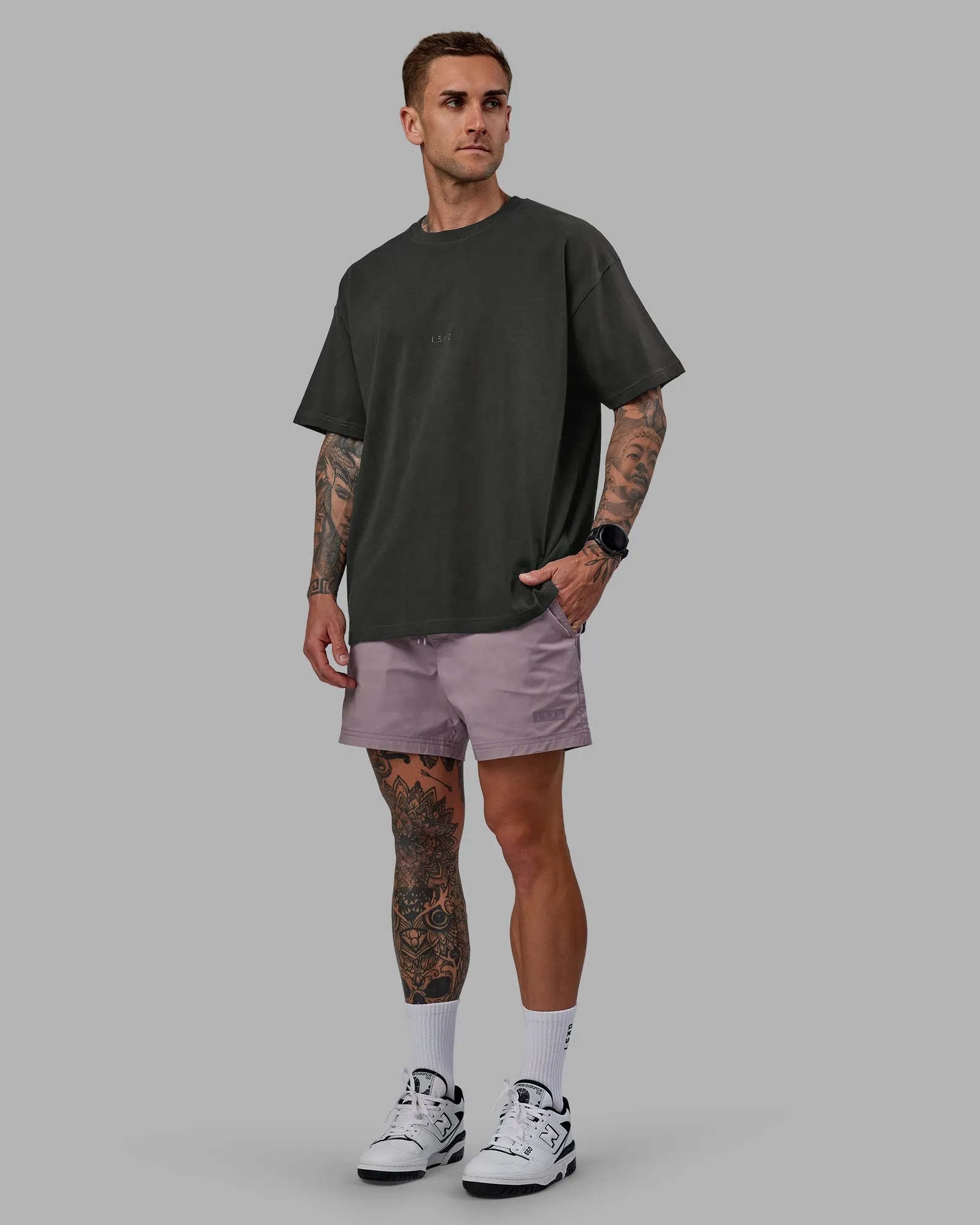 Daily 5" Short - Grey Purple