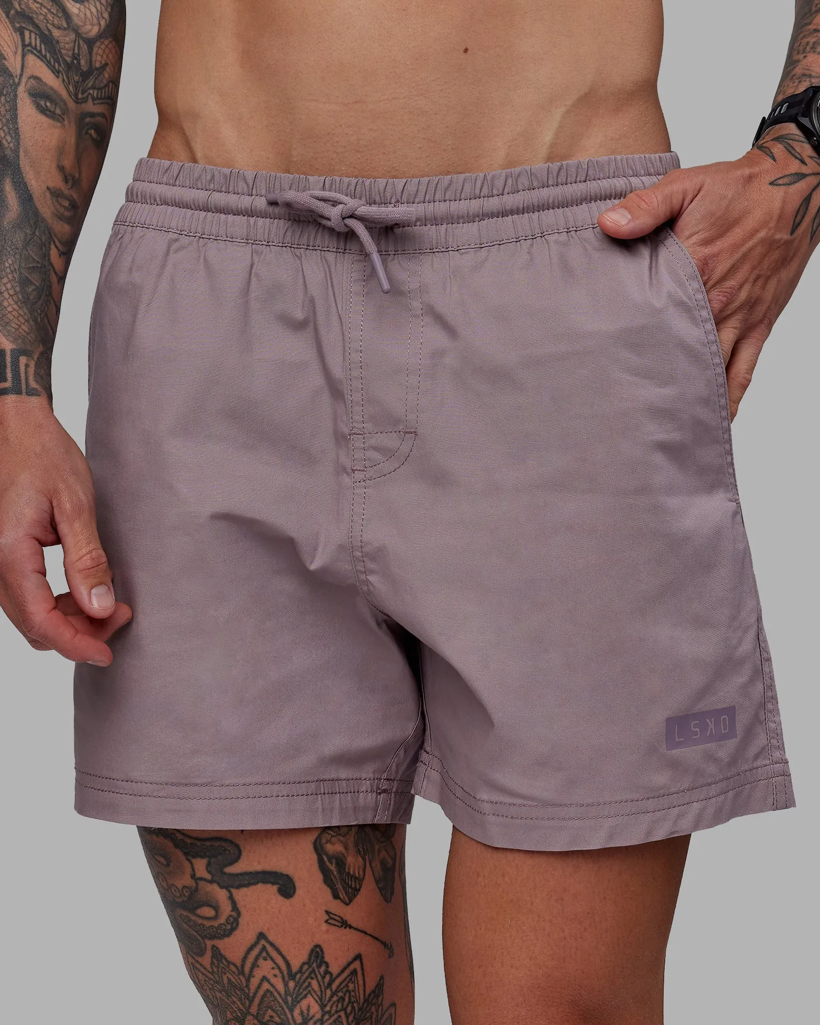 Daily 5" Short - Grey Purple