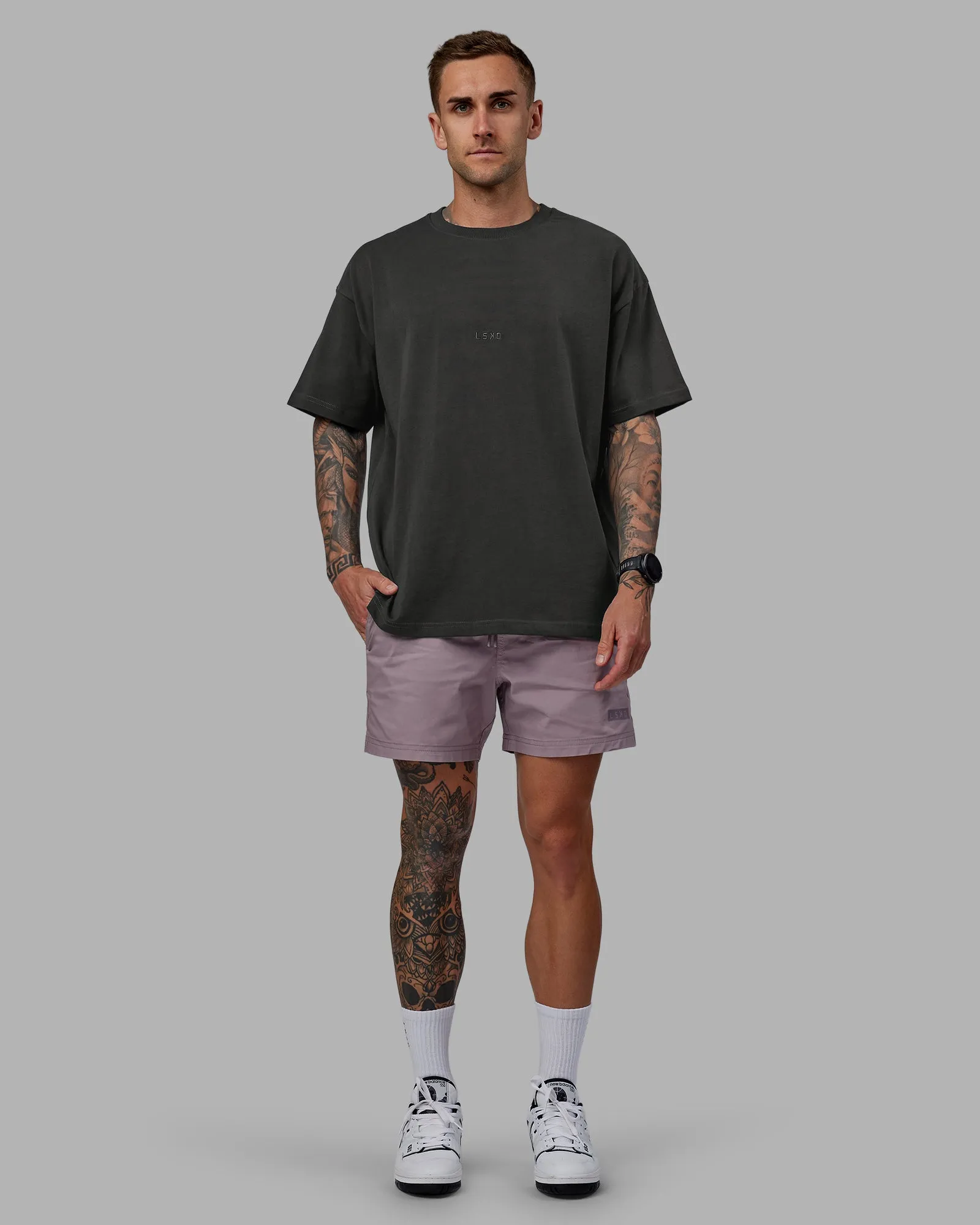 Daily 5" Short - Grey Purple