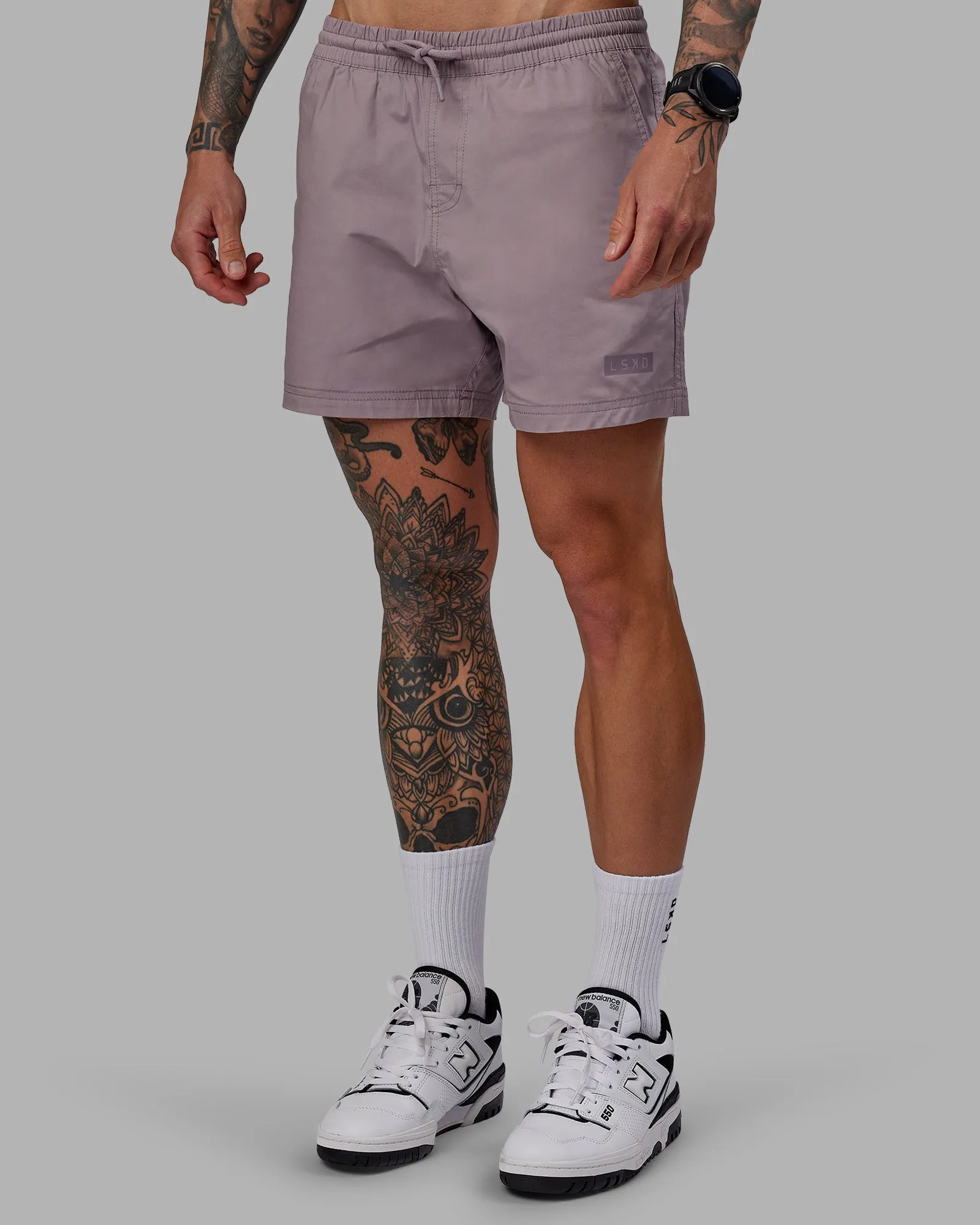Daily 5" Short - Grey Purple