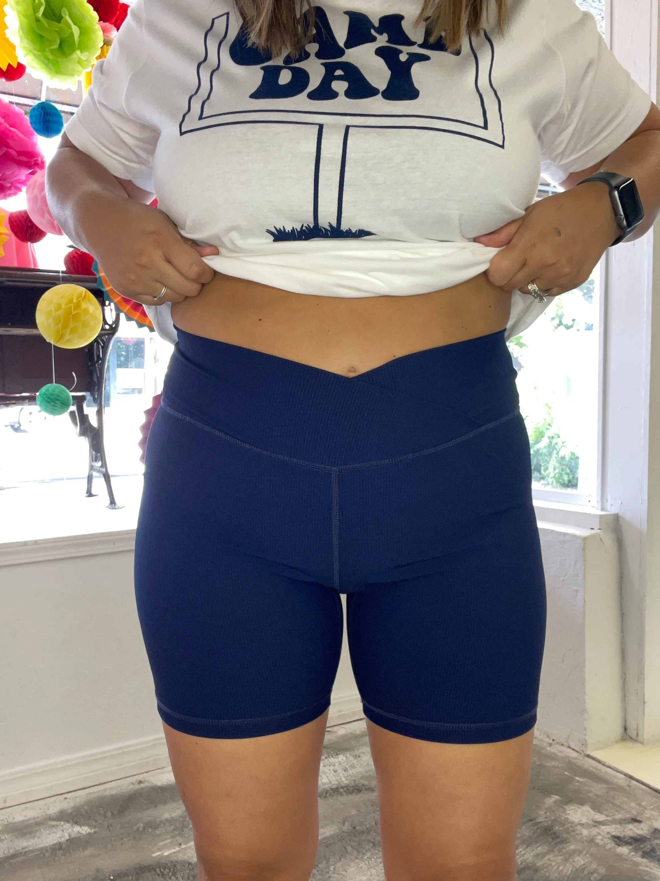 Daily Basics Biker Short - Navy