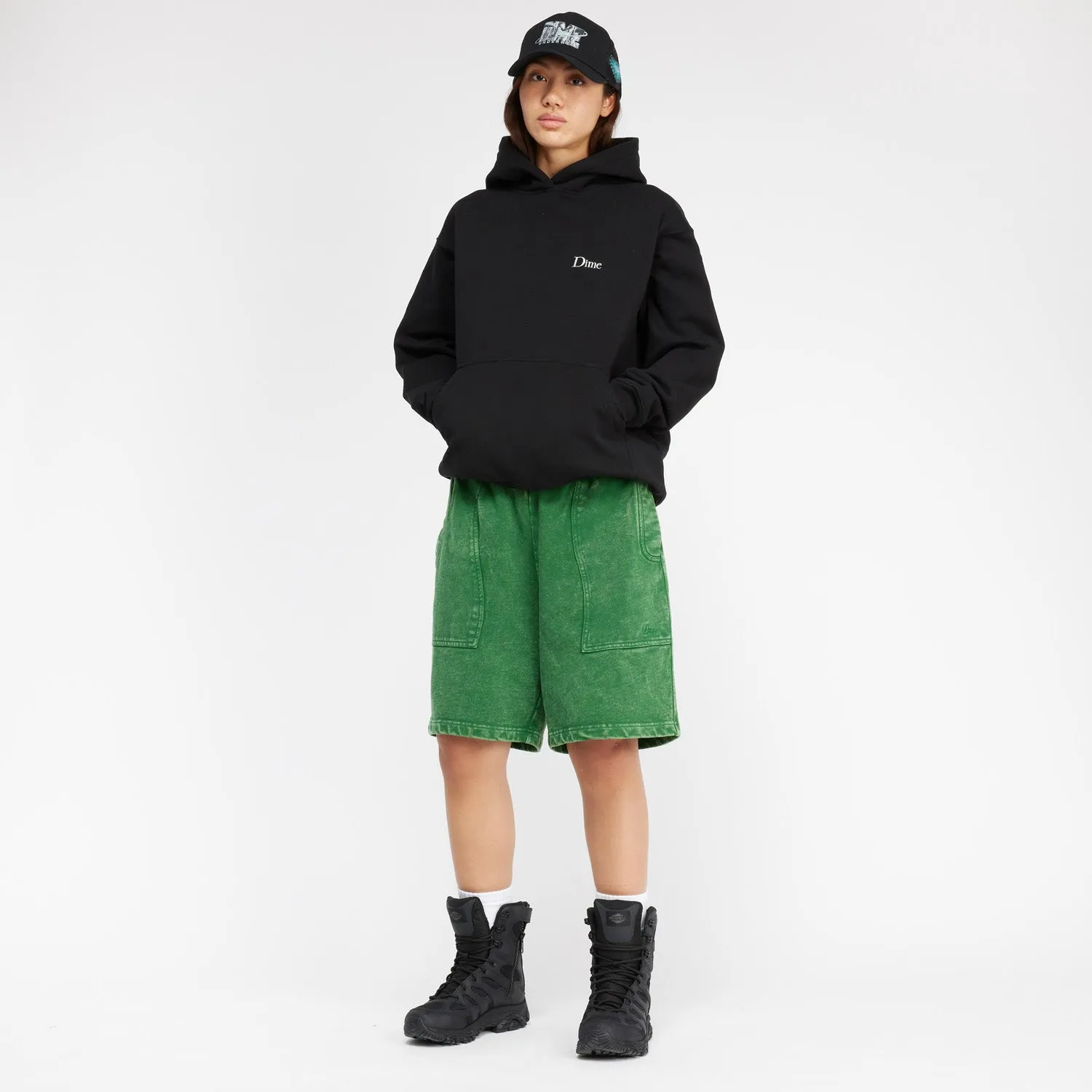 Dime Men Classic Small Logo Hoodie Black