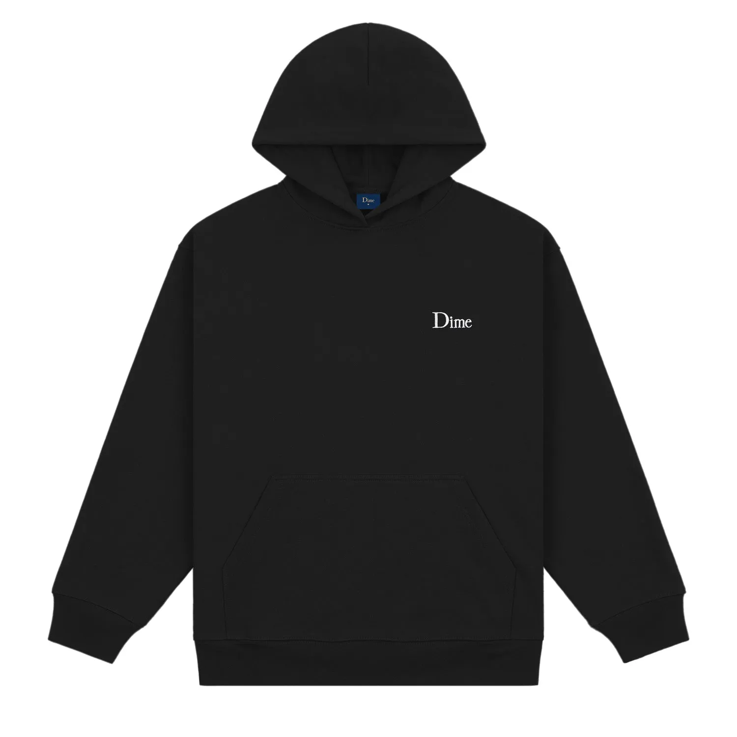 Dime Men Classic Small Logo Hoodie Black