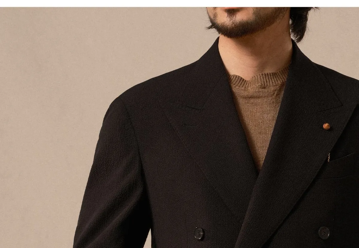 Double-Breasted Cream Suit