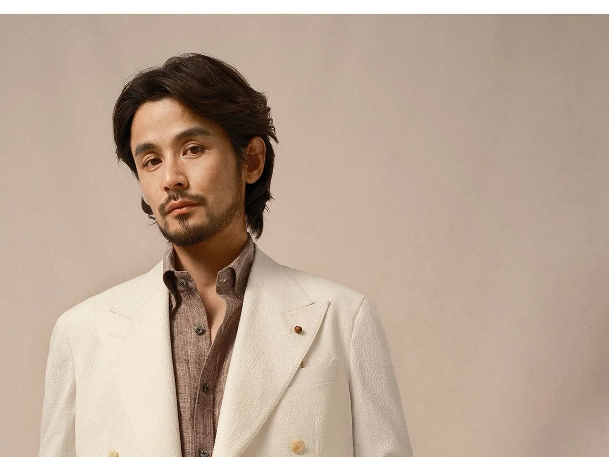 Double-Breasted Cream Suit