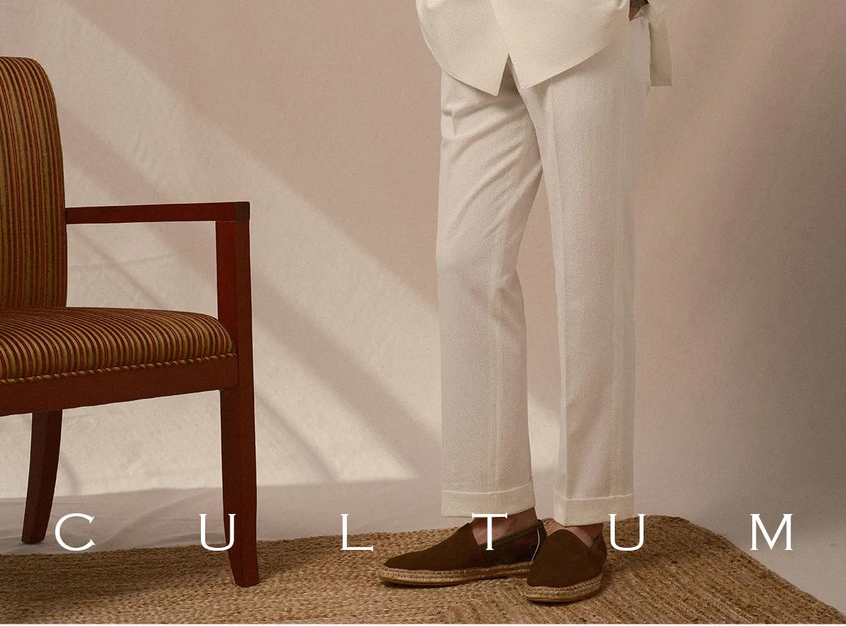 Double-Breasted Cream Suit