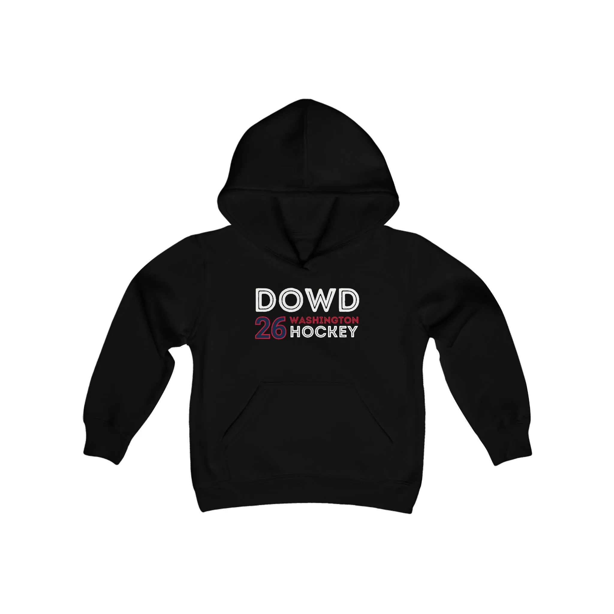 Dowd 26 Washington Hockey Grafitti Wall Design Youth Hooded Sweatshirt