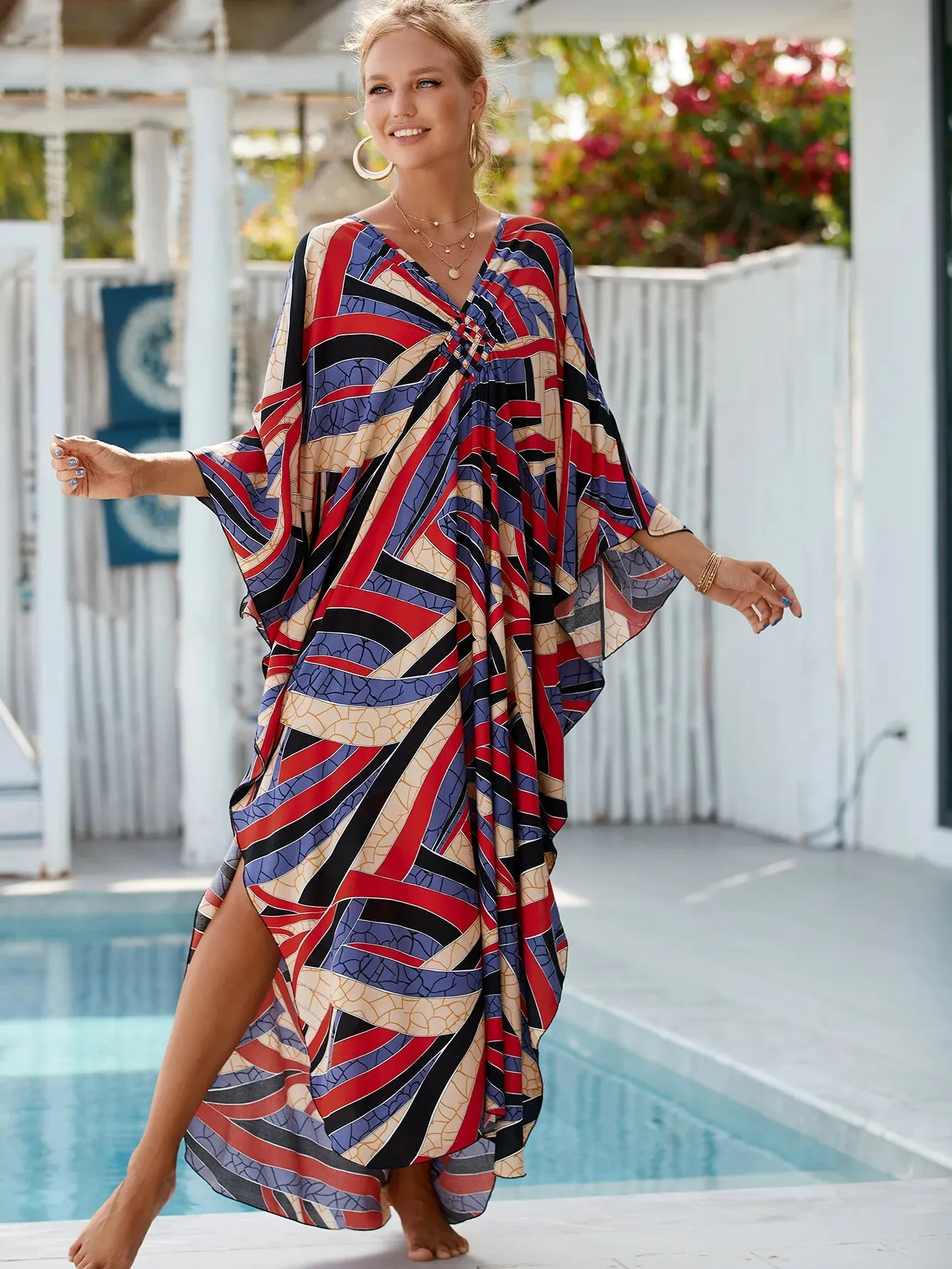 Dress Plus Size Oversized Long Beach Dress