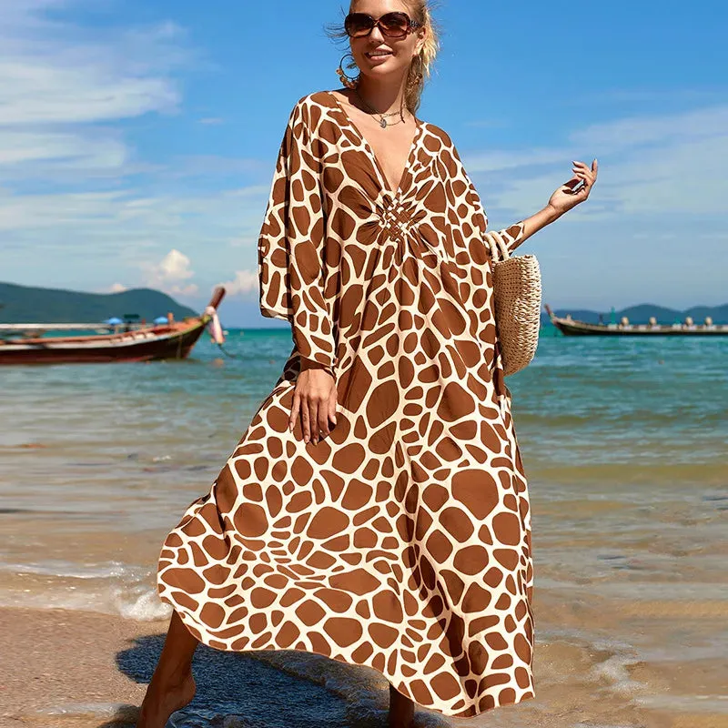 Dress Plus Size Oversized Long Beach Dress