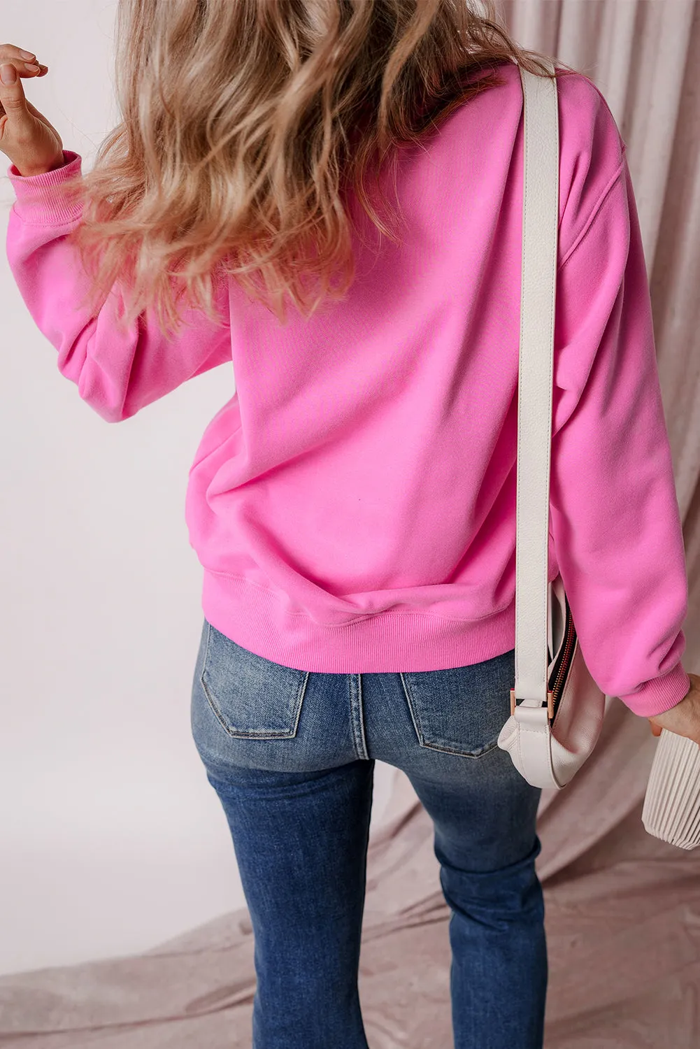 Drop Shoulder Terry Sweatshirt