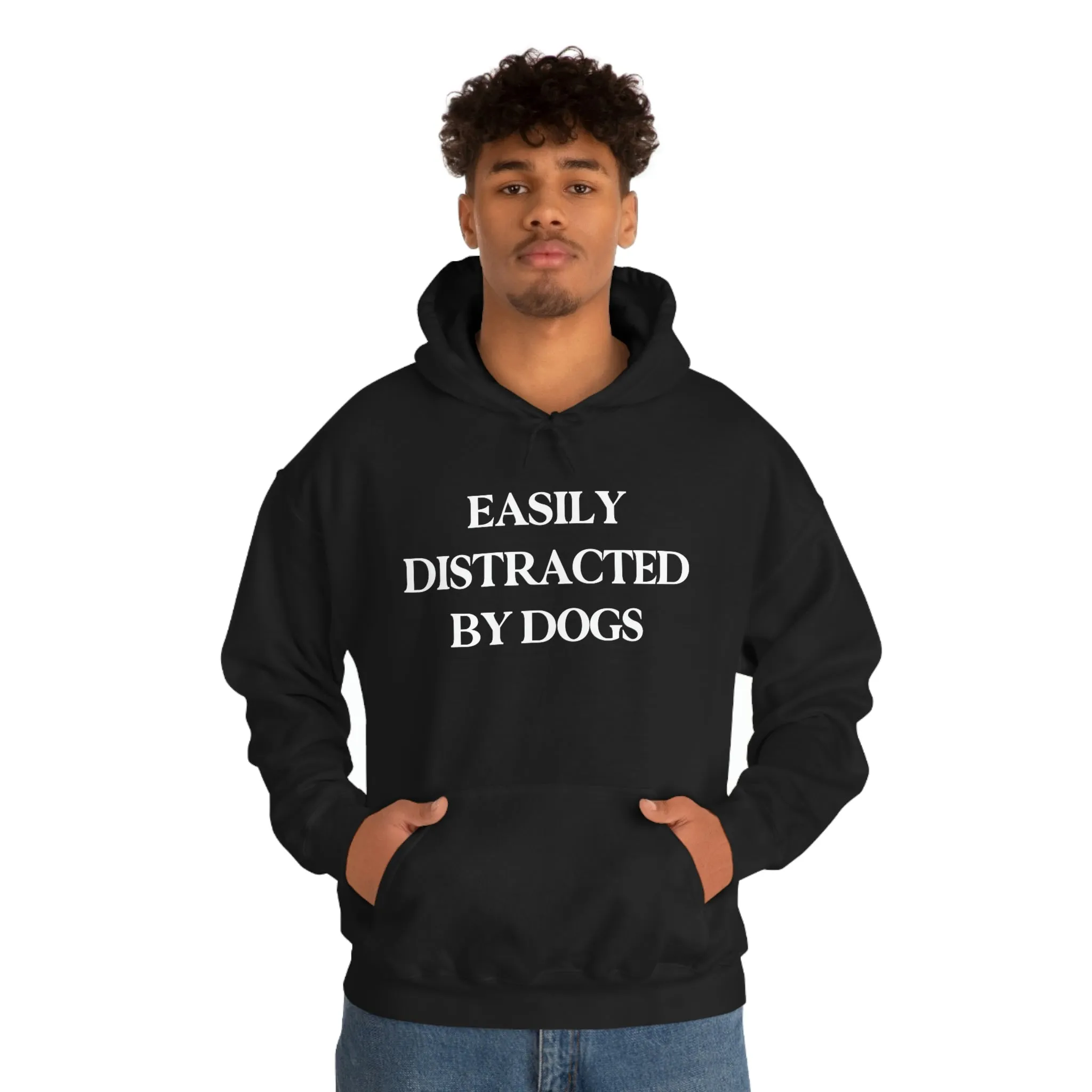 EASILY DISTRACTED BY DOGS.