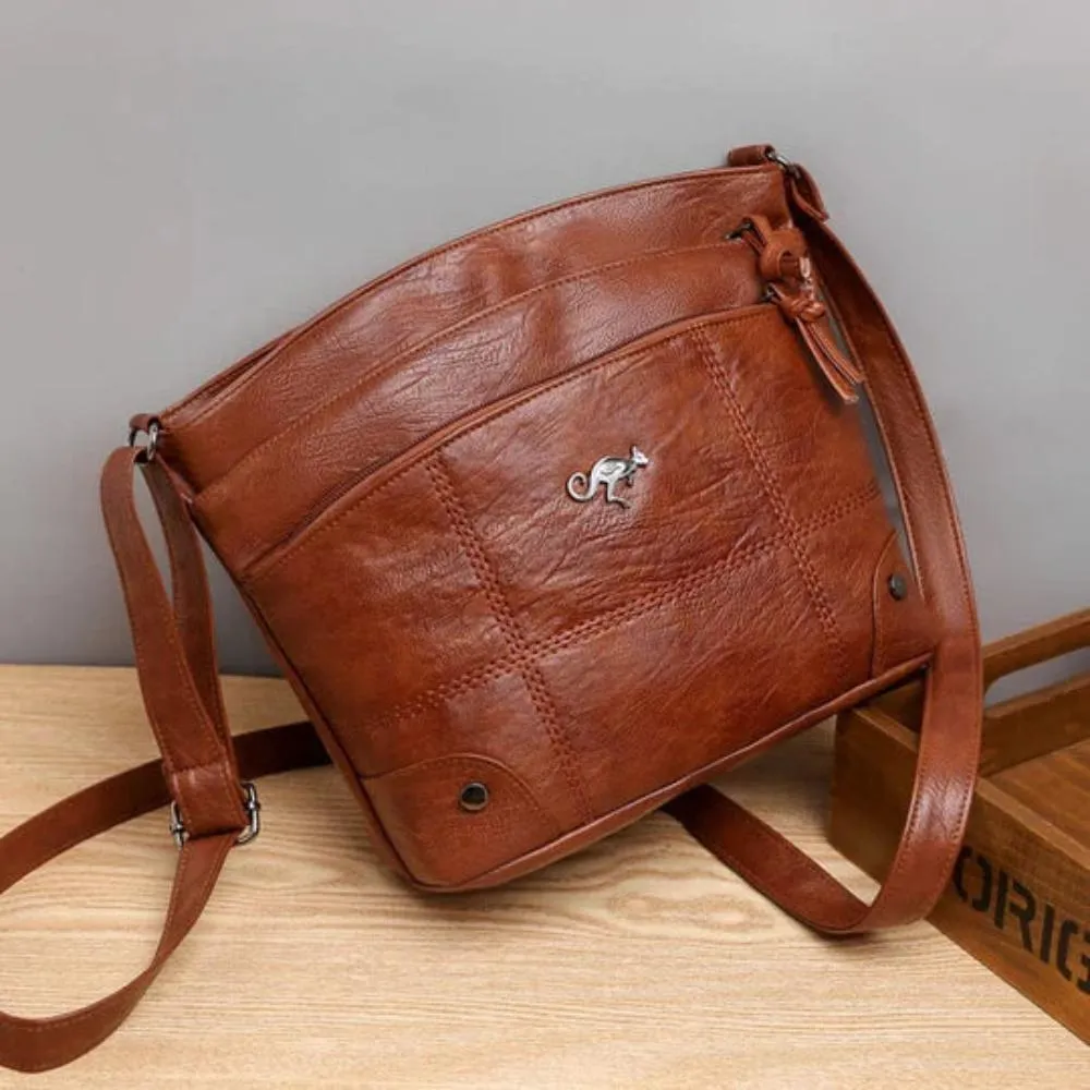 Elaris Saddle Cross | Artisan Leather Shoulder Bag