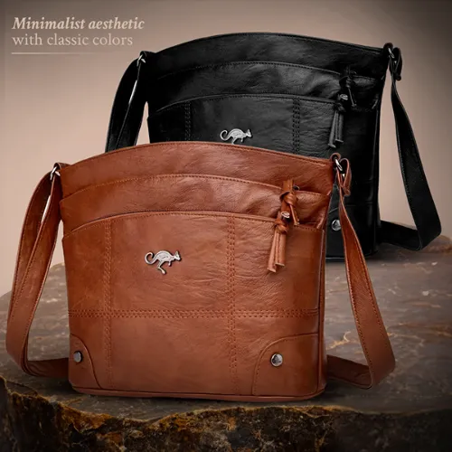 Elaris Saddle Cross | Artisan Leather Shoulder Bag