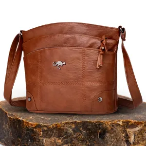 Elaris Saddle Cross | Artisan Leather Shoulder Bag