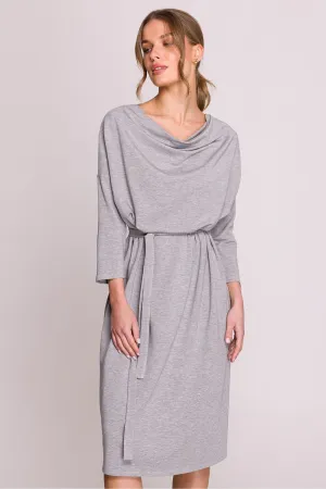 Elegant Water Neck Oversized Dress
