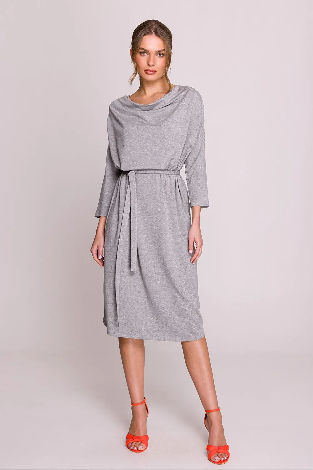 Elegant Water Neck Oversized Dress