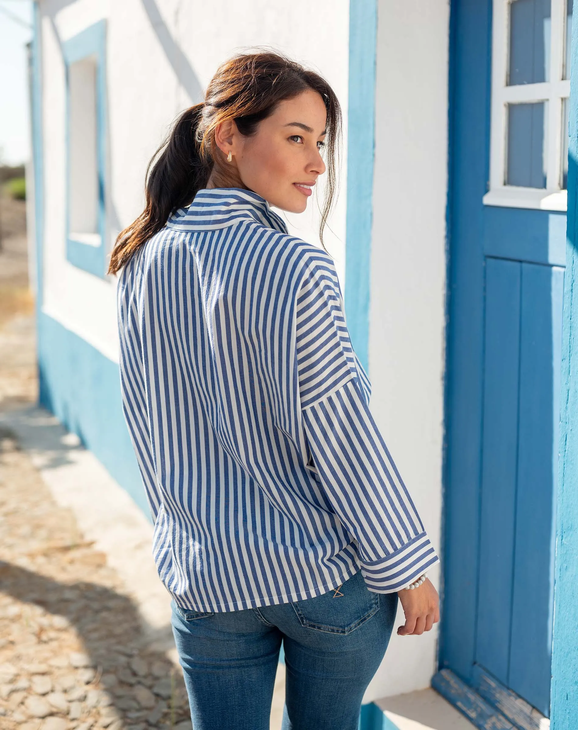 Emerson Top | Navy Stripe