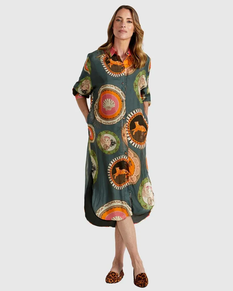 Ernst Dress - Plate Green