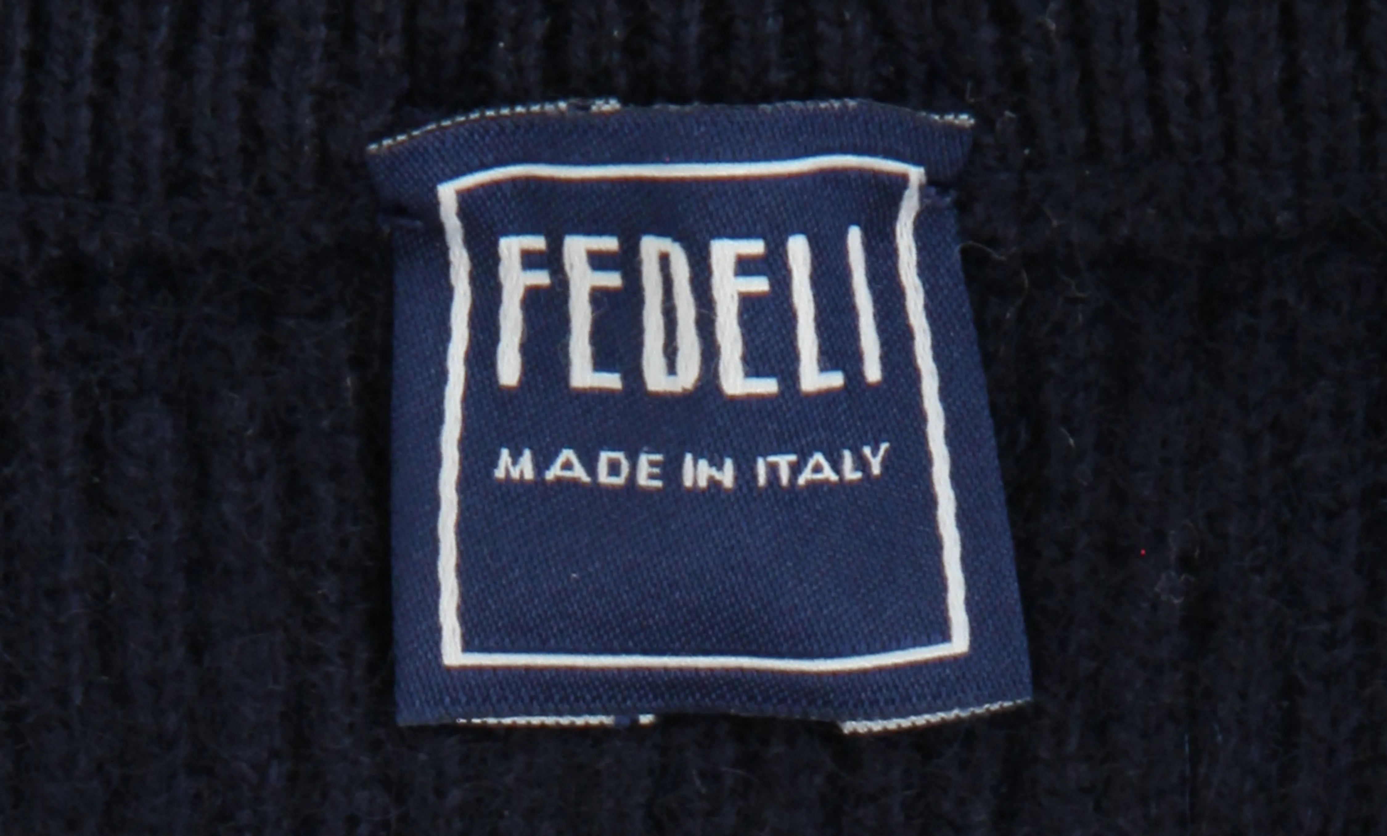Fedeli Navy Blue Funnel Jacket
