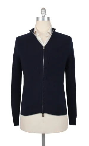 Fedeli Navy Blue Funnel Jacket