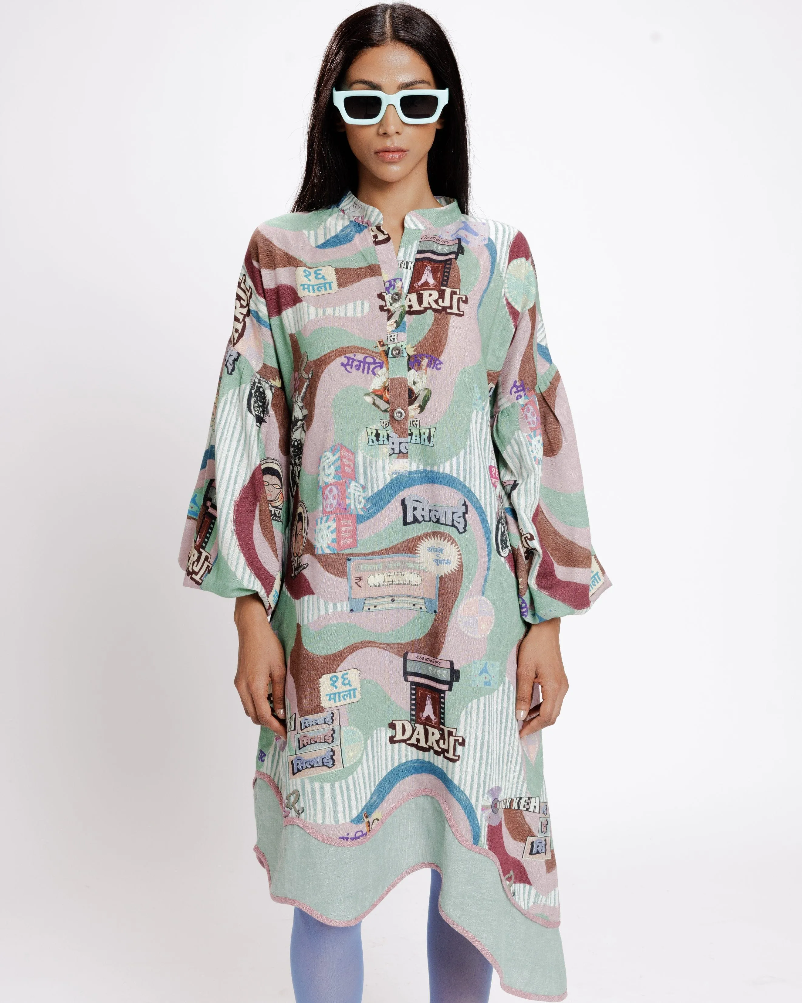 Filmy Shirt Dress