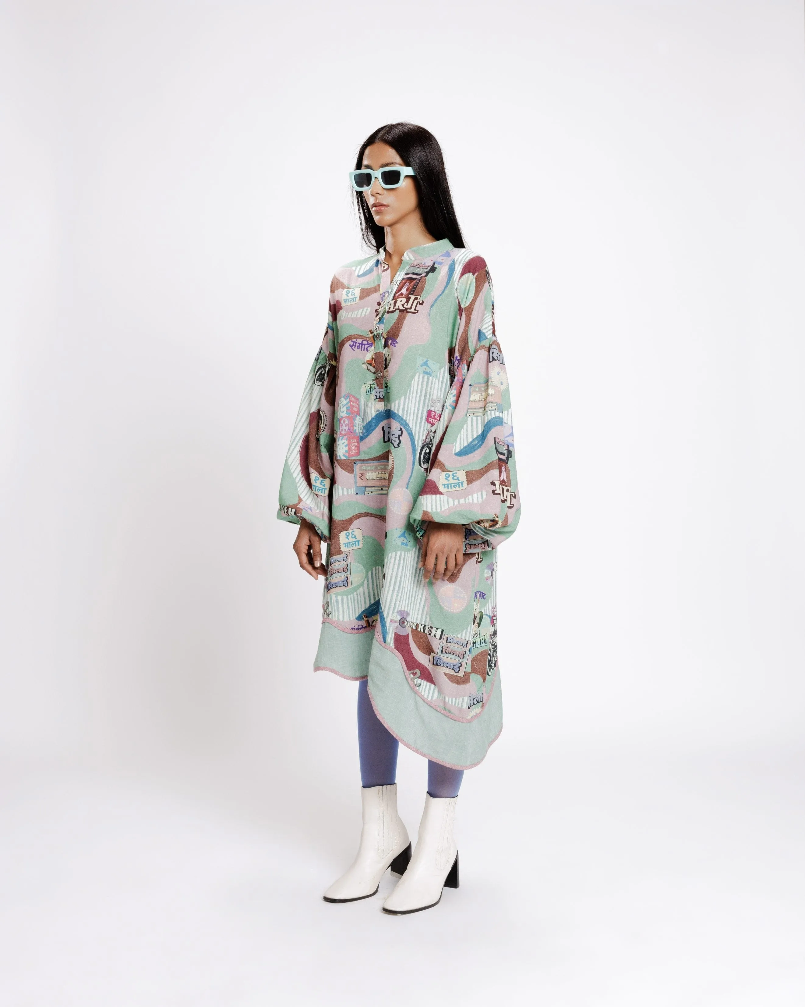 Filmy Shirt Dress