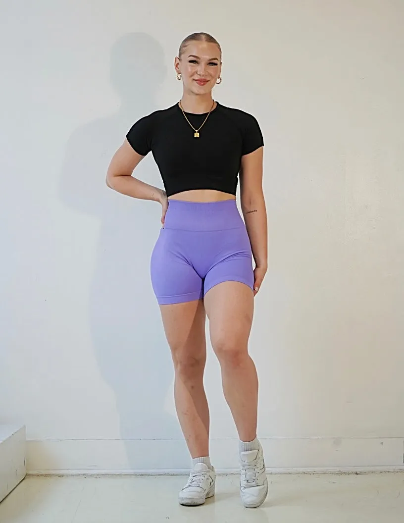 Flex Scrunch Shorts | Periwinkle