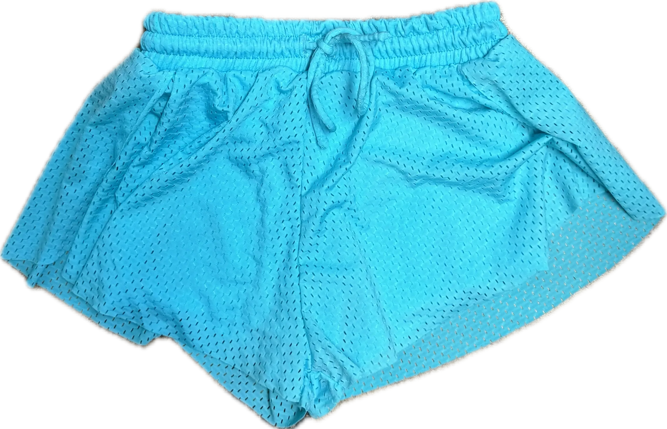 FLOWERS BY ZOE- Mesh Shorts (Aqua)