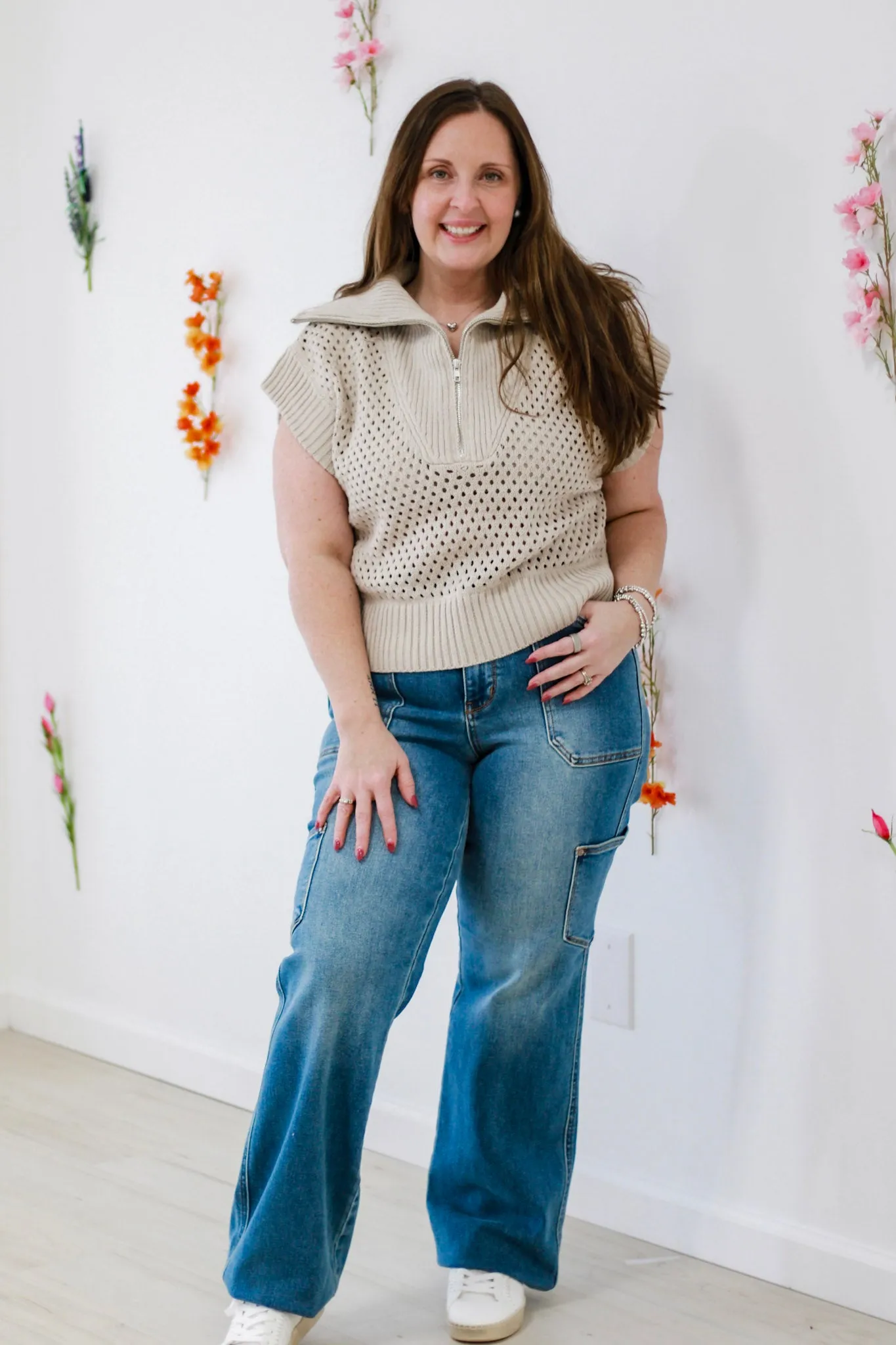 Free Spirit Half-Zip Sweater