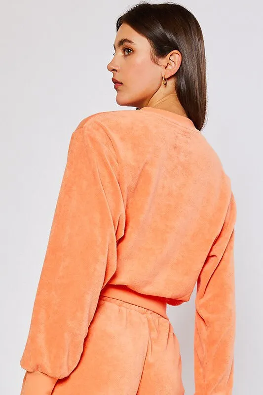 French Terry Sweatshirt & Shorts Lounge Set