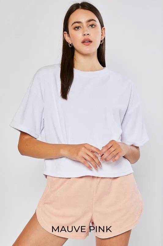 French Terry Sweatshirt & Shorts Lounge Set