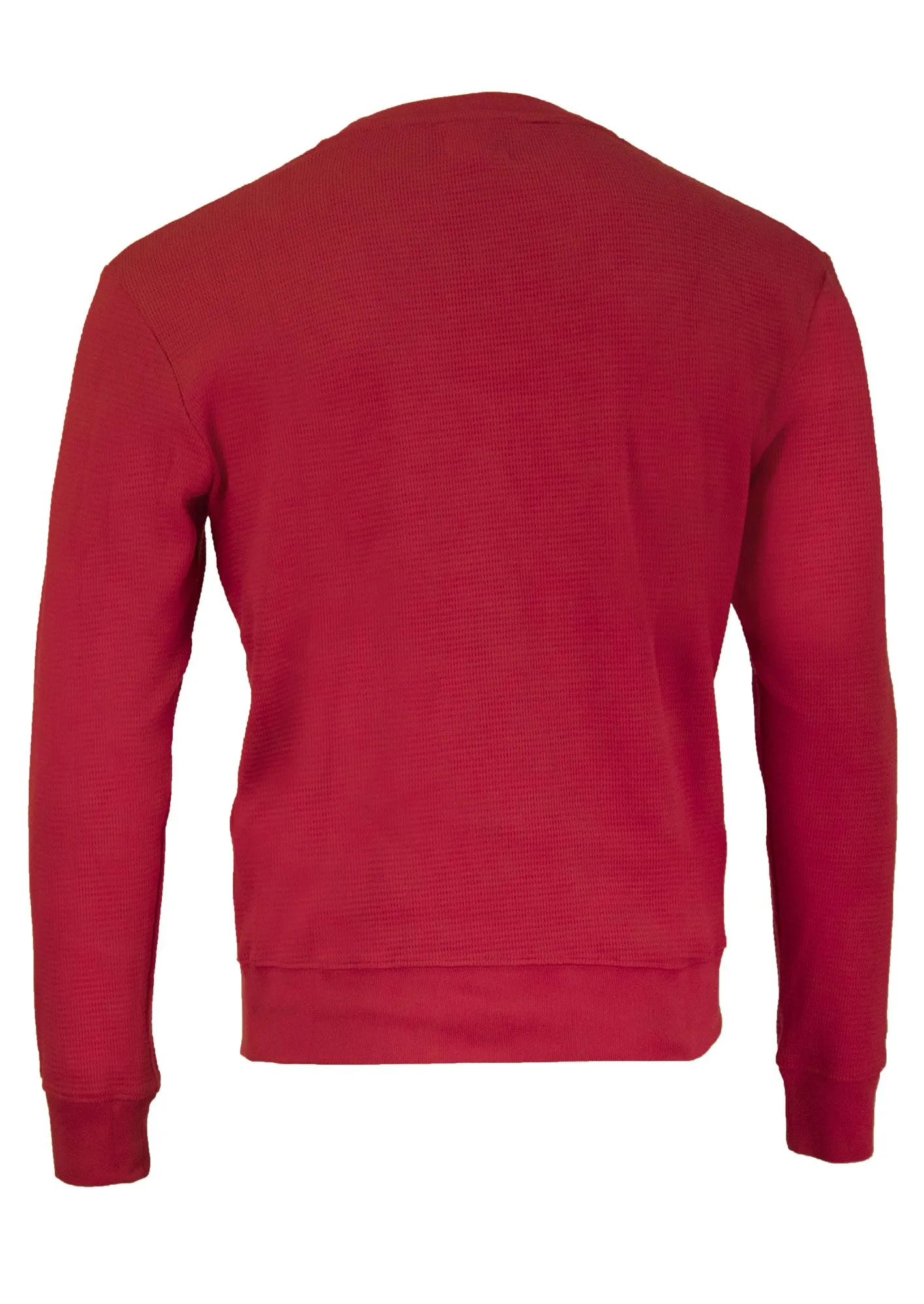 GANT RUGGER Men's Berry The Organic Waffle Solid Crew 206143 Size M $155 NWT