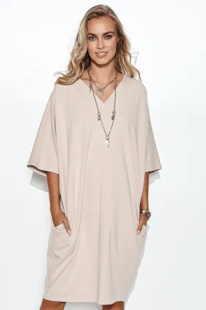 Geometric Cut Oversized Sweatshirt Dress