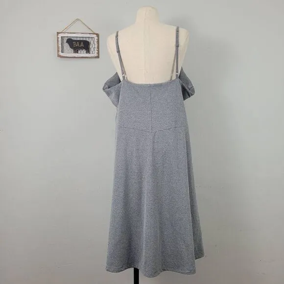 Girlfriend Collective Naomi Workout Athletic Dress Plus Sz 5X Ash Gray SFP 50 