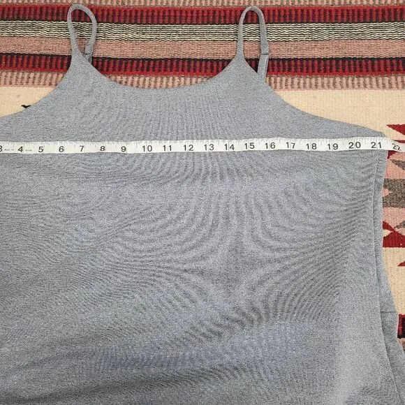 Girlfriend Collective Naomi Workout Athletic Dress Plus Sz 5X Ash Gray SFP 50 