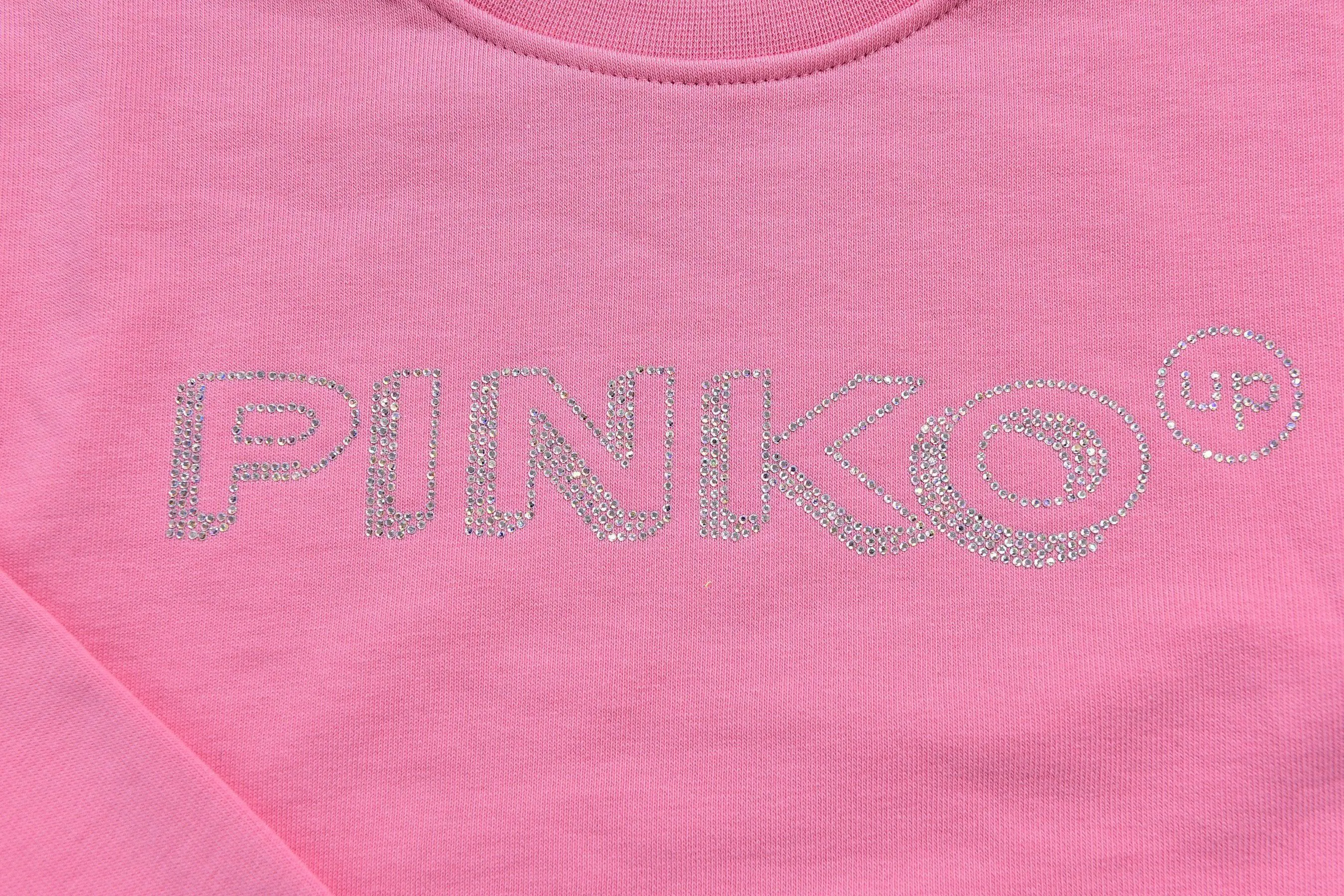 Girls Pink Chrystal Logo Sweatshirt